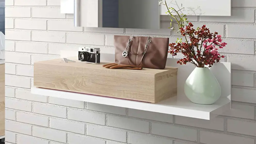 Mueble recibidor con espejo modelo Modern de Leroy Merlin