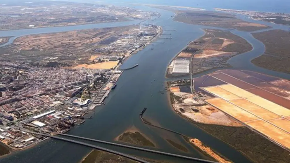 Imagen a&eacute;rea de Huelva