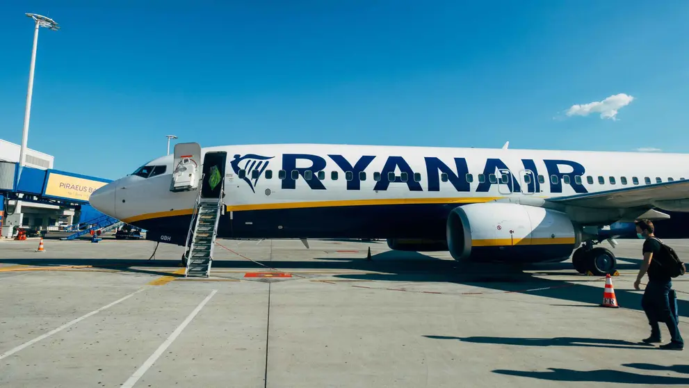 Un avi&oacute;n de Ryanair