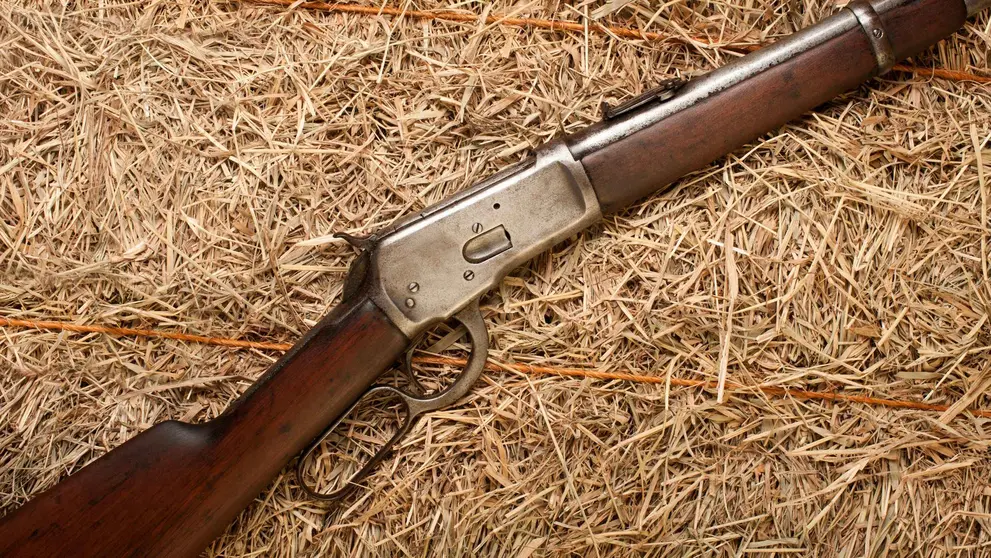 Un rifle en una foto de archivo