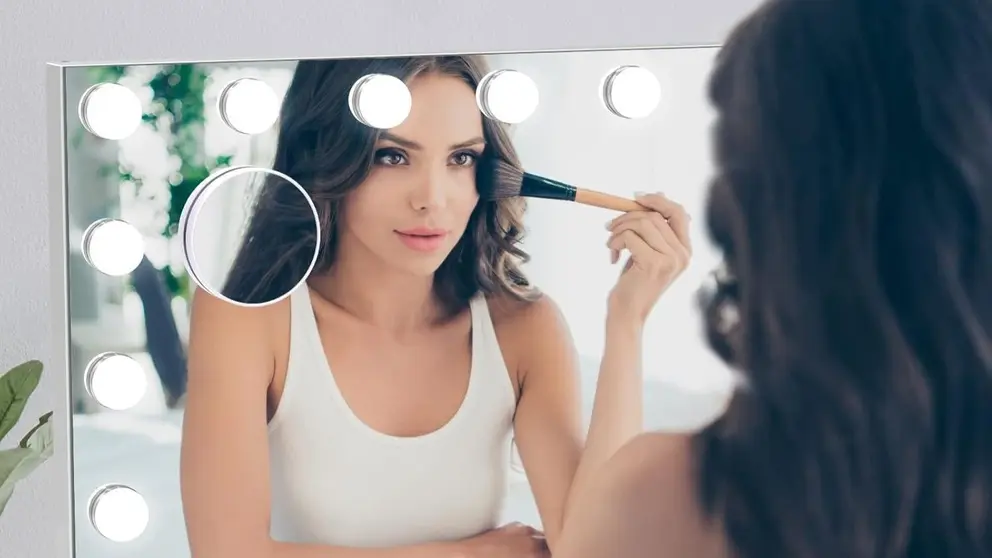 Espejo Maquillaje con luz Moziel en Amazon