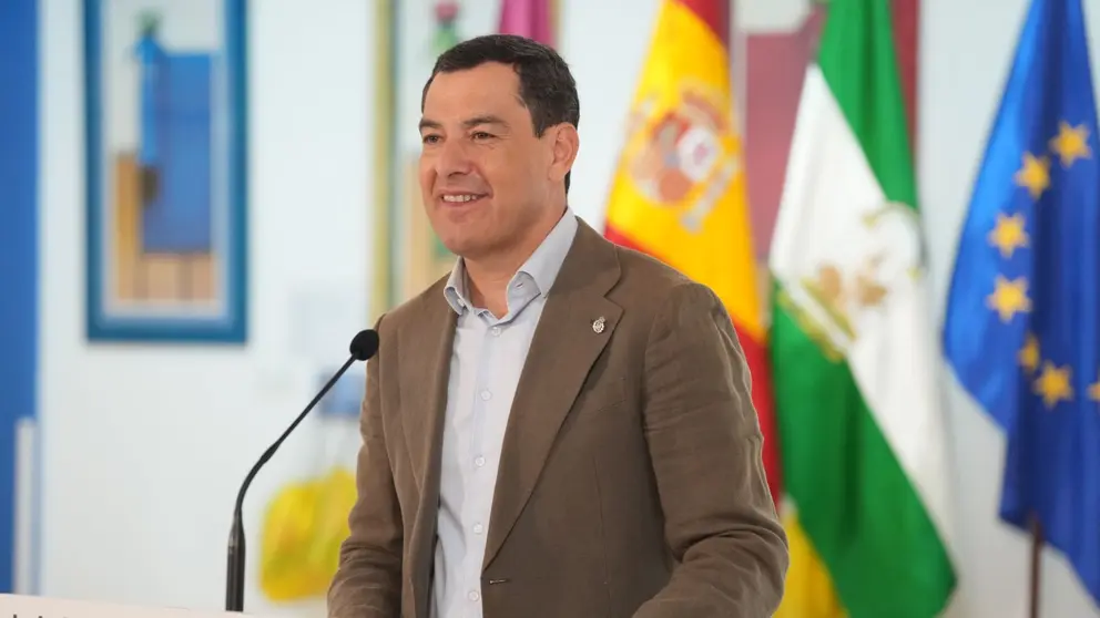 El presidente de la Junta de Andaluc&iacute;a, Juanma Moreno