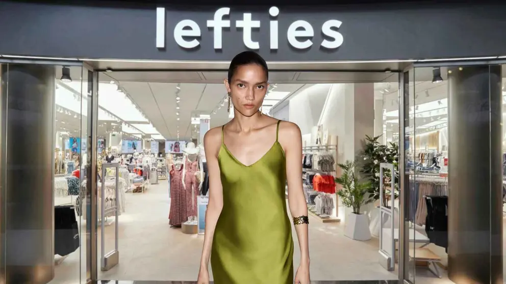 Vestido satinado de Lefties