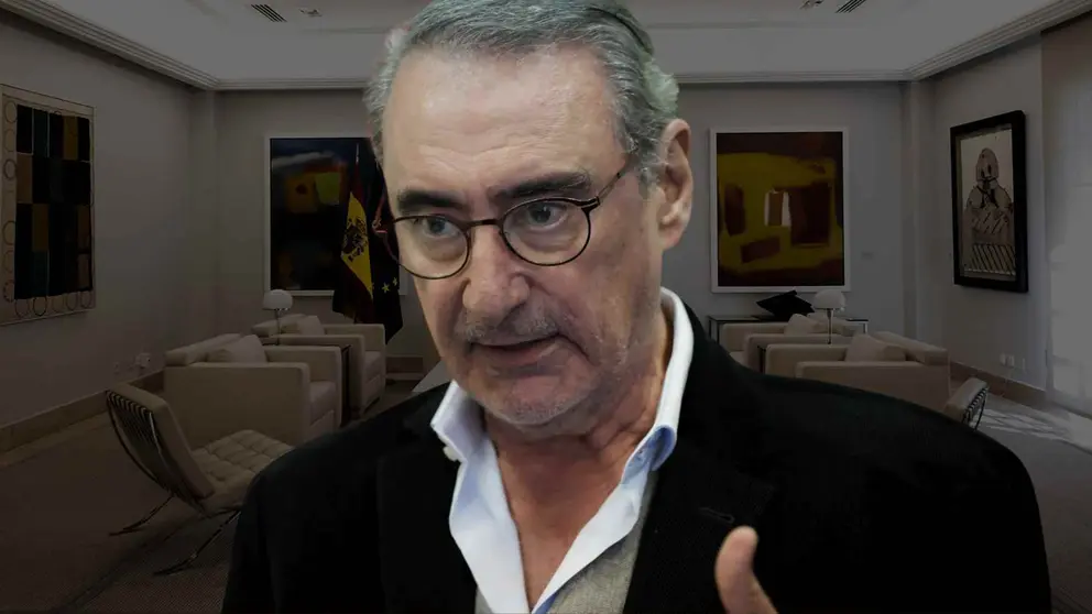 Carlos Herrera, director de Herrera en Cope - Fondo de sala del Edificio el Consejo en el Complejo de La Moncloa