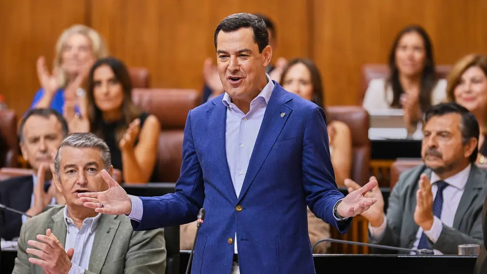 El presidente de la Junta de Andaluc&iacute;a, Juanma Moreno | Salvador L&oacute;pez Medina