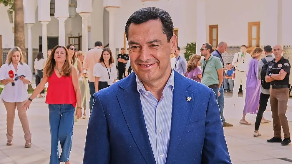 El presidente de la Junta de Andaluc&iacute;a, Juanma Moreno