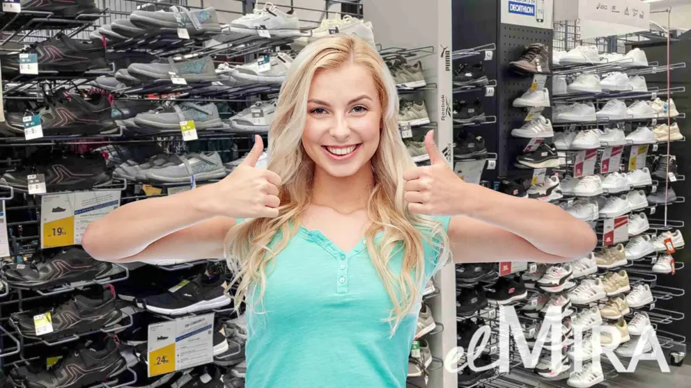 Secci&oacute;n de calzado de Decathlon