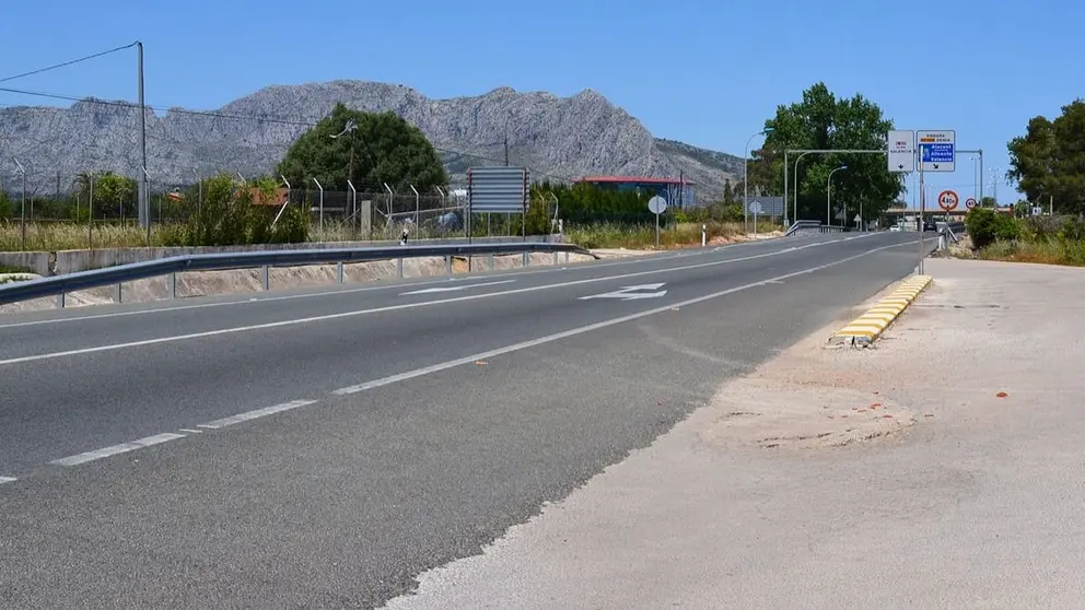 La carretera en la que tuvo lugar el accidente