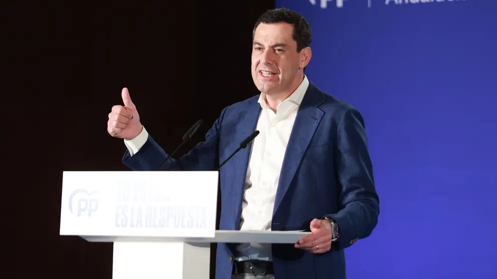 El presidente de la Junta de Andaluc&iacute;a, Juanma Moreno