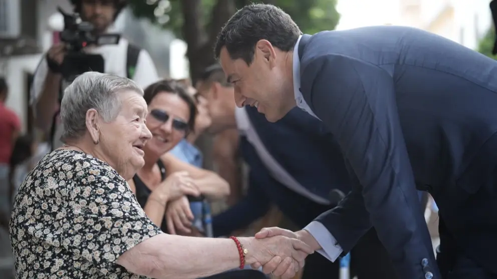Juanma Moreno ha participado en un acto en Ubrique