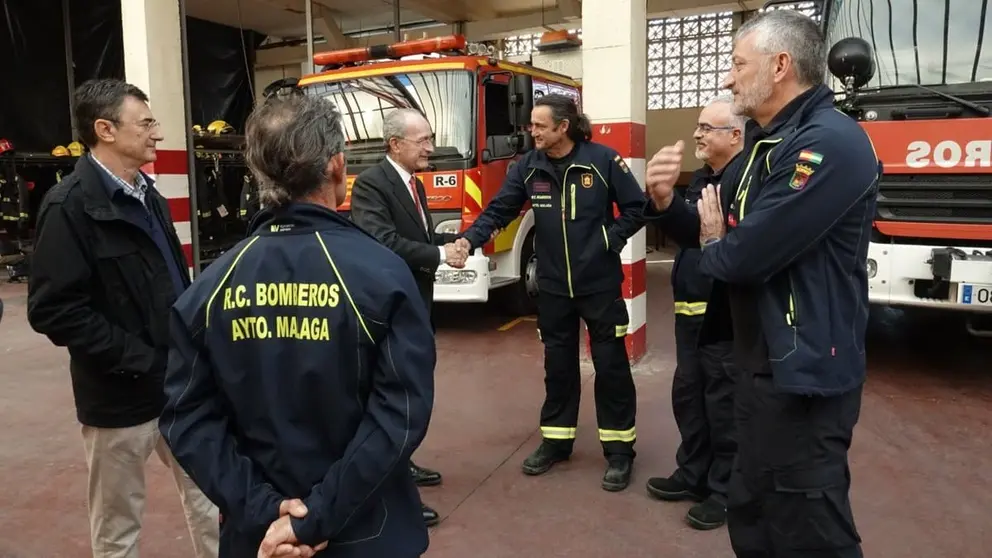 Bomberos del Ayuntamiento de M&aacute;laga en una imagen de archivo