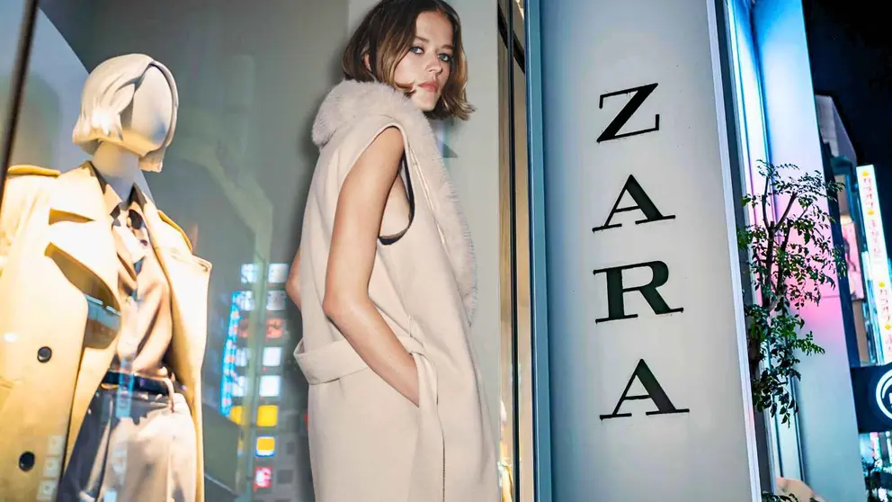Nuevo chaleco con cuello de pelo de Zara - Inditex