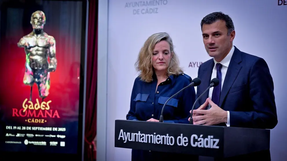 El alcalde de C&aacute;dz, Bruno Garc&iacute;a, ha ofrecido su balance sobre 'C&aacute;diz Romana'