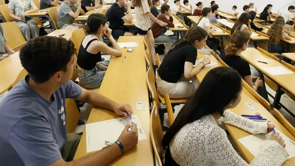 Estudiantes universitarios, en un aula en Andaluc&iacute;a