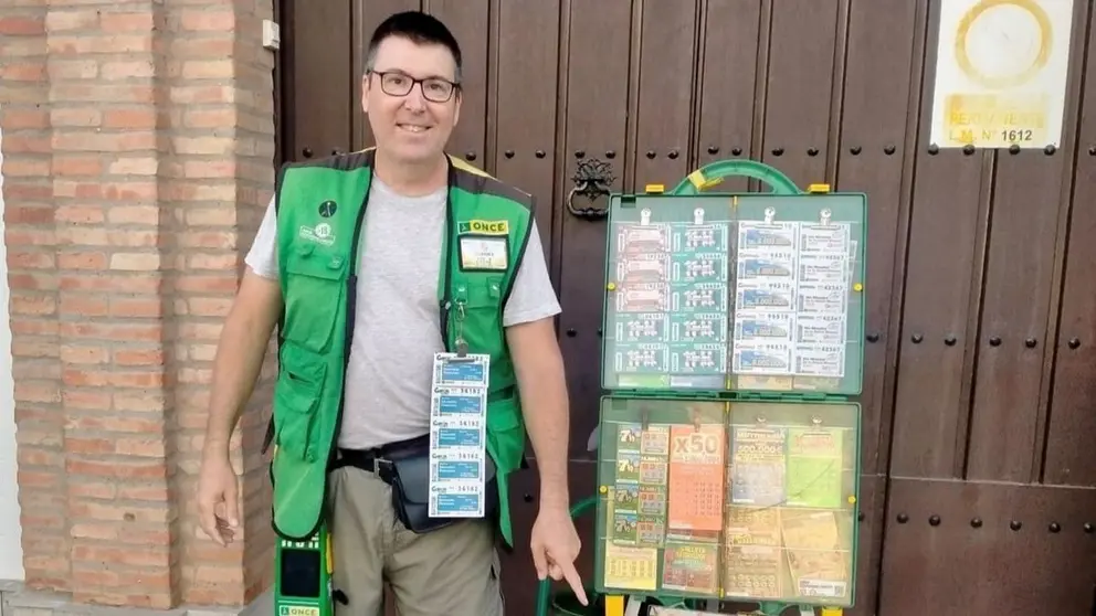 Juan Manuel Morillo, vendedor de la ONCE