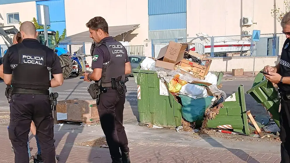 Vertido de residuos en Jerez