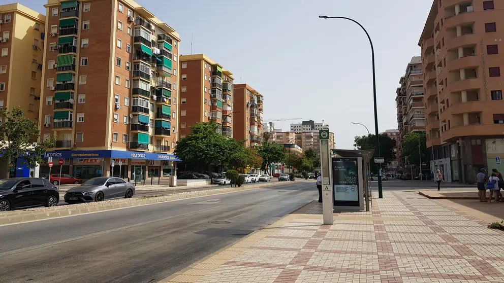 La avenida de Vel&aacute;zquez en M&aacute;laga, lugar donde se produjo el accidente