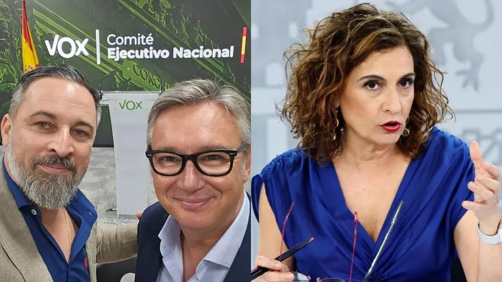 Santiago Abascal, Manuel Gavira y Mar&iacute;a Jes&uacute;s Montero