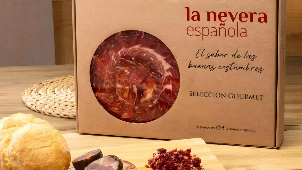 Pack premium de 14 sobres de jam&oacute;n de bellota 50% ib&eacute;rico cortado a cuchillo de La Nevera Espa&ntilde;ola
