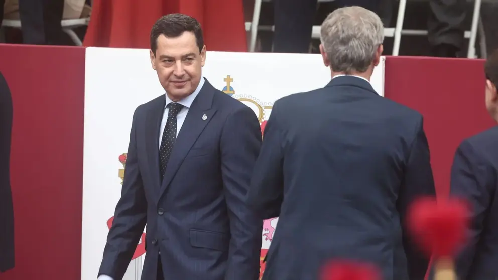 Juanma Moreno, durante los actos de este fin de semana en Madrid