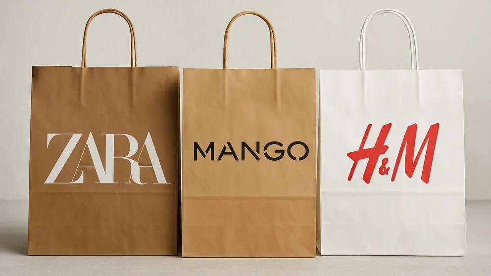 Bolsas de compra de Zara, Mango y H&M