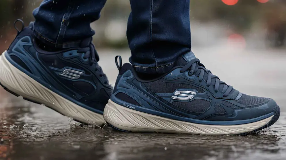 Zapatillas Skechers Waterproof Relaxed Fit Edgeride - Misty Skies