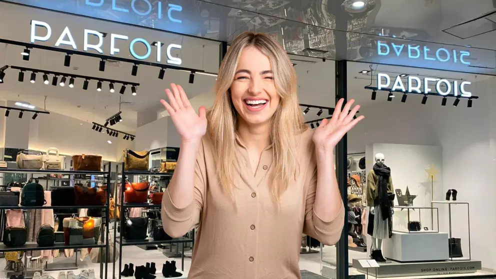 Una mujer a la moda en una tienda de Parfois