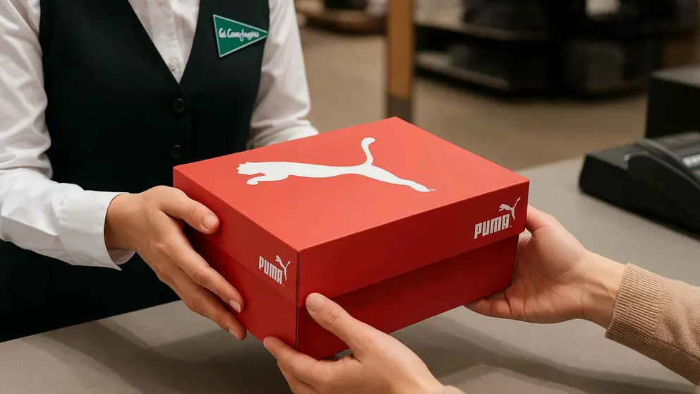 Una caja de zapatillas de Puma en El Corte Ingl&eacute;s