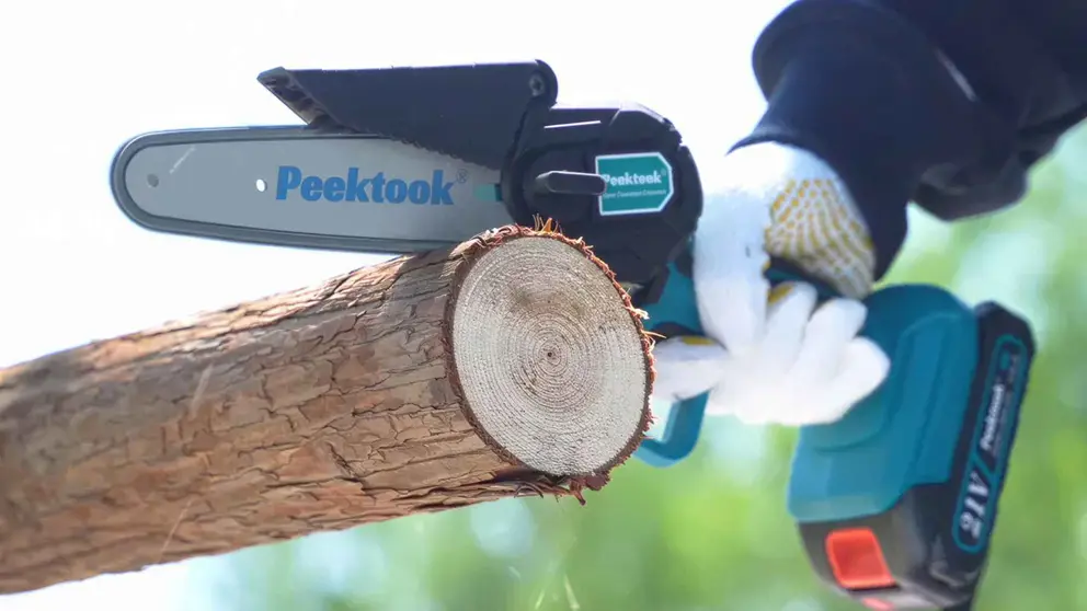 Minimotosierra el&eacute;ctrica sin escobillas, PEEKTOOK en Amazon