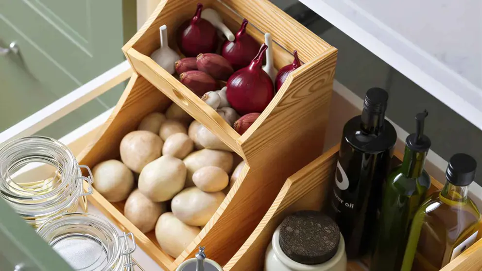 Set de frutero/verdulero CHOKLADHAJ de Ikea