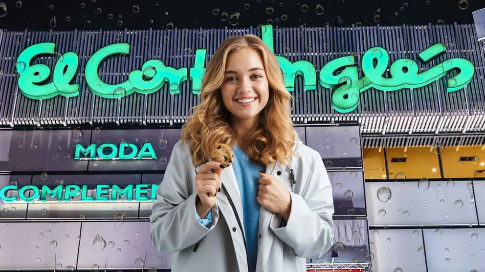 Una mujer frente a una tienda de El Corte Ingl&eacute;s