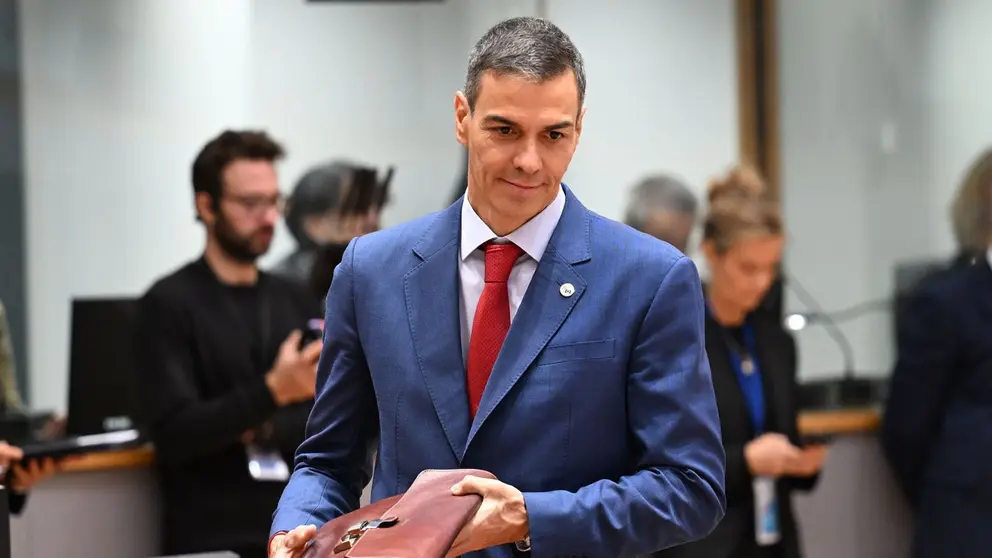 Pedro S&aacute;nchez en la reuni&oacute;n del Consejo Europeo