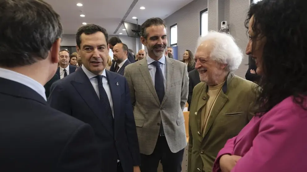 Juanma Moreno ha particiado en un acto en Almer&iacute;a