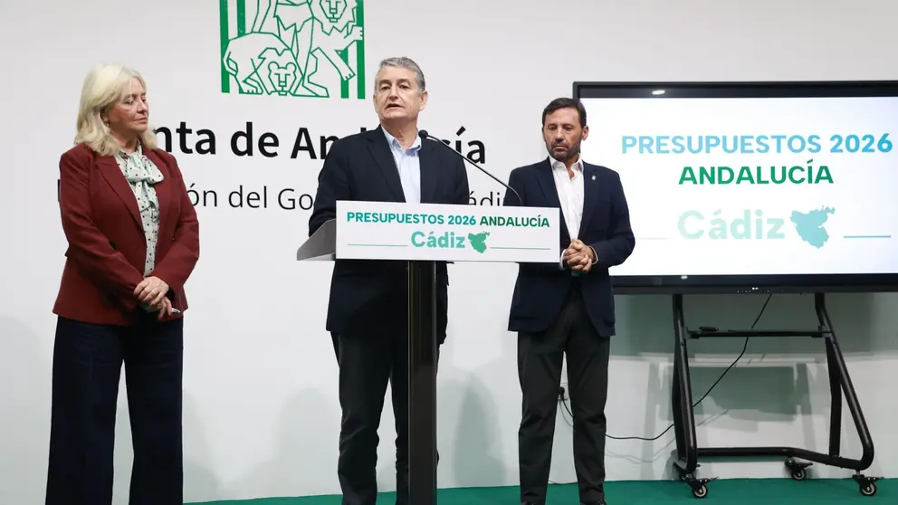 Antonio Sanz presenta los Presupuestos de 2026 en C&aacute;diz | Cristo Garc&iacute;a
