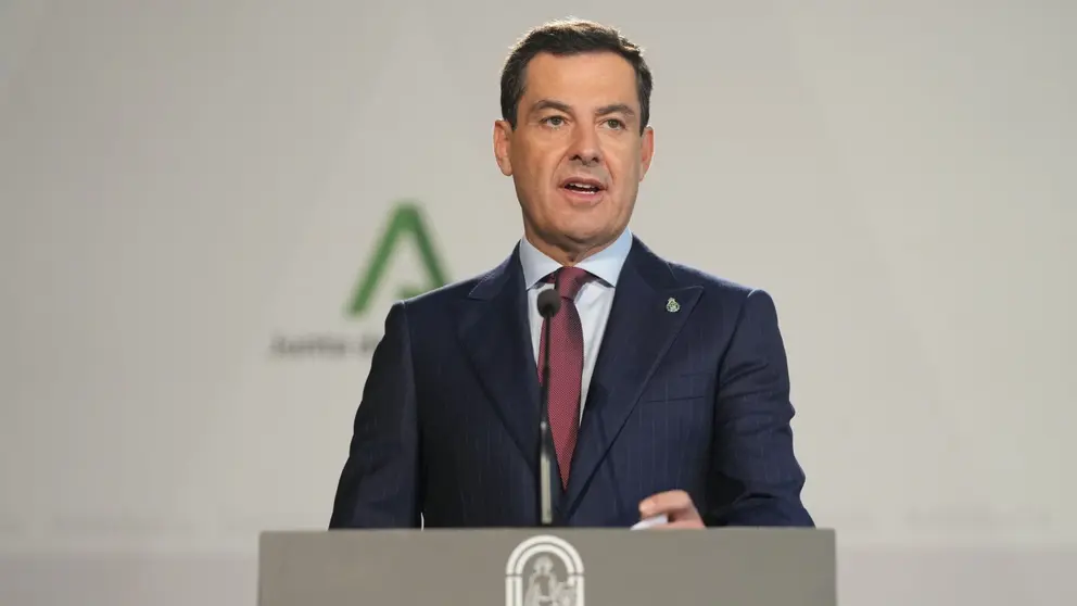 El presidente de la Junta de Andaluc&iacute;a, Juanma Moreno