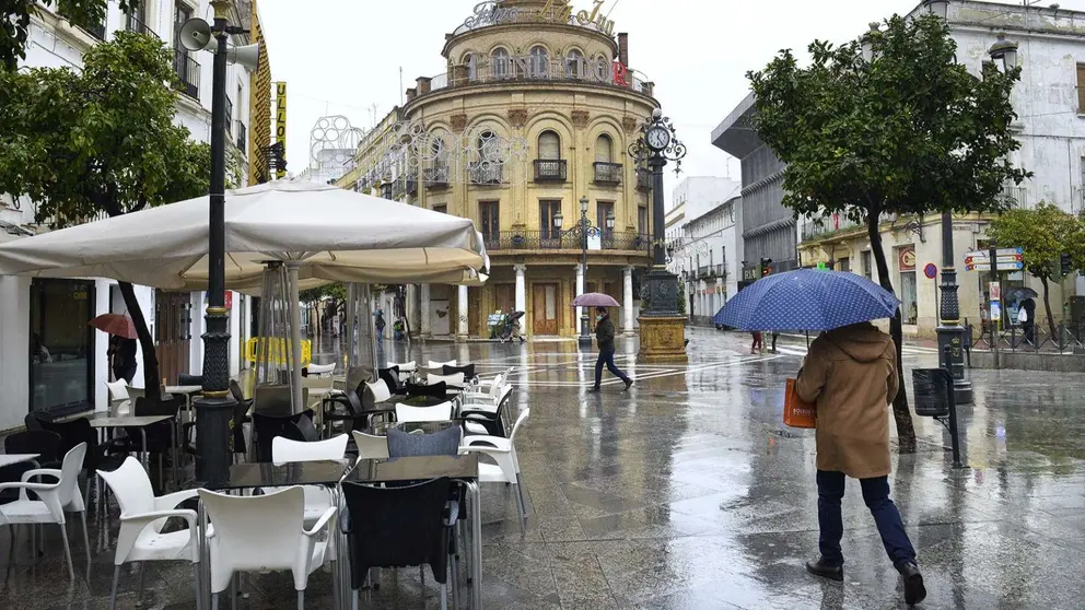 Lluvia en Jerez