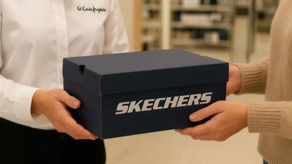 Caja de compra de Skechers en El Corte Ingl&eacute;s