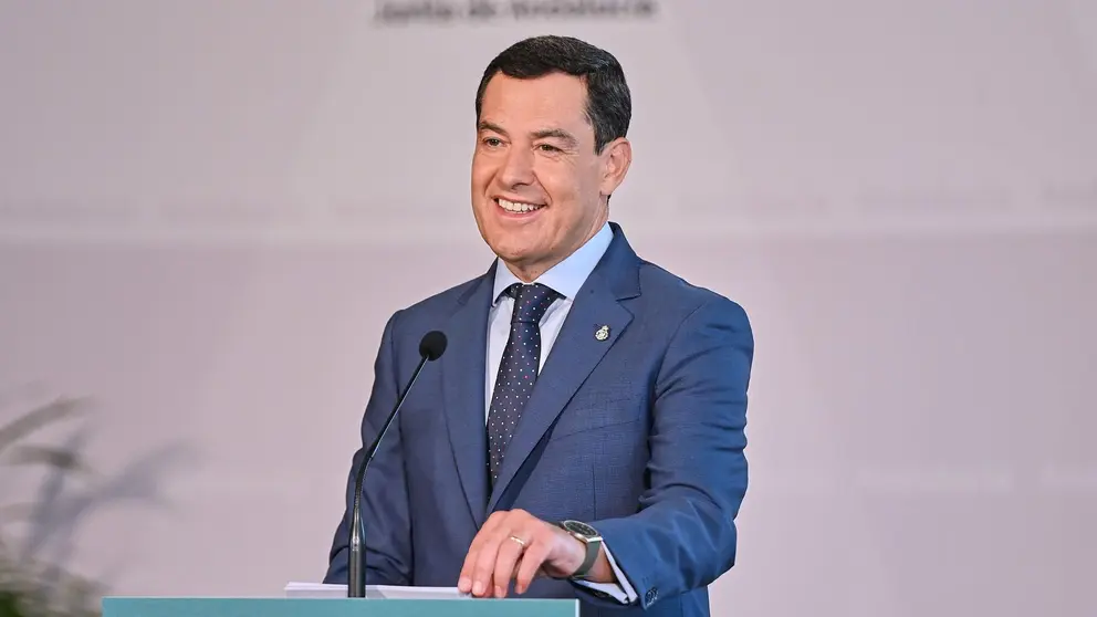 El presidente de la Junta de Andaluc&iacute;a, Juanma Moreno | Salvador L&oacute;pez Medina
