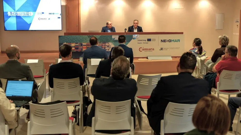 Empresarios del Campo de Gibraltar y Jerez analizan en una jornada de la C&aacute;mara de Comercio los retos digitales y log&iacute;sticos del futuro en el marco del proyecto europeo Nexomar