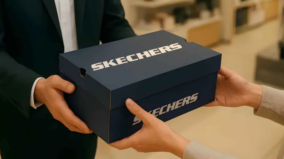 Caja de zapatillas de Skechers