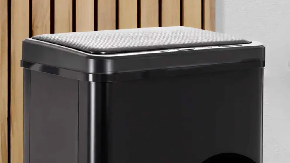 Cubo de basura inteligente de 40 l con tapa autom&aacute;tica, WELLHOME de Leroy Merlin