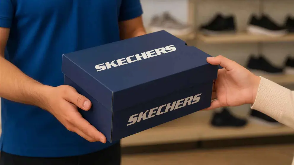 Caja de zapatillas de Skechers