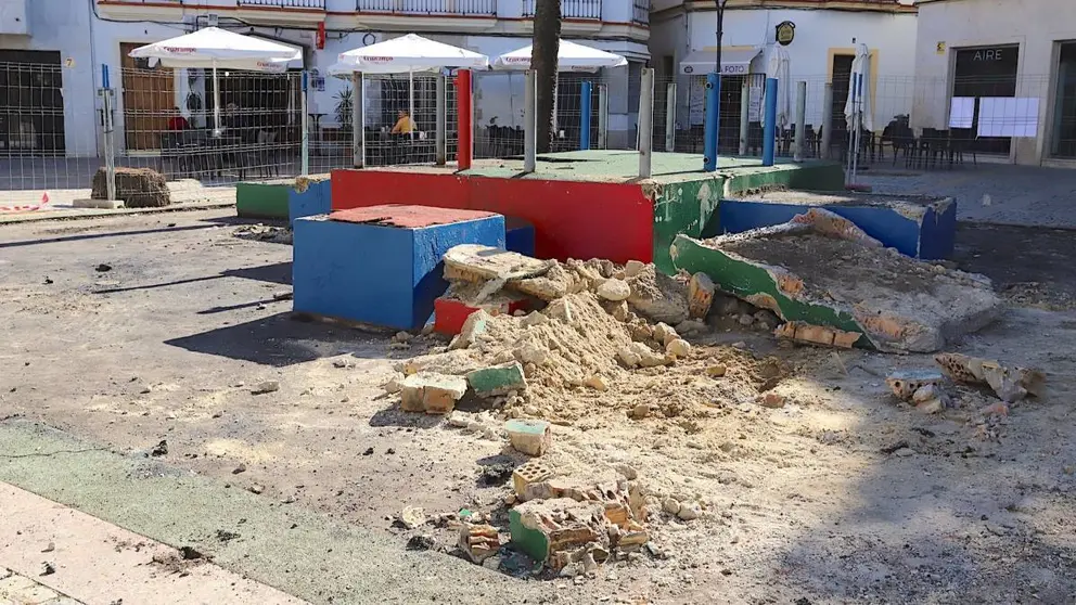 Estado actual de la plaza del Progreso de Jerez