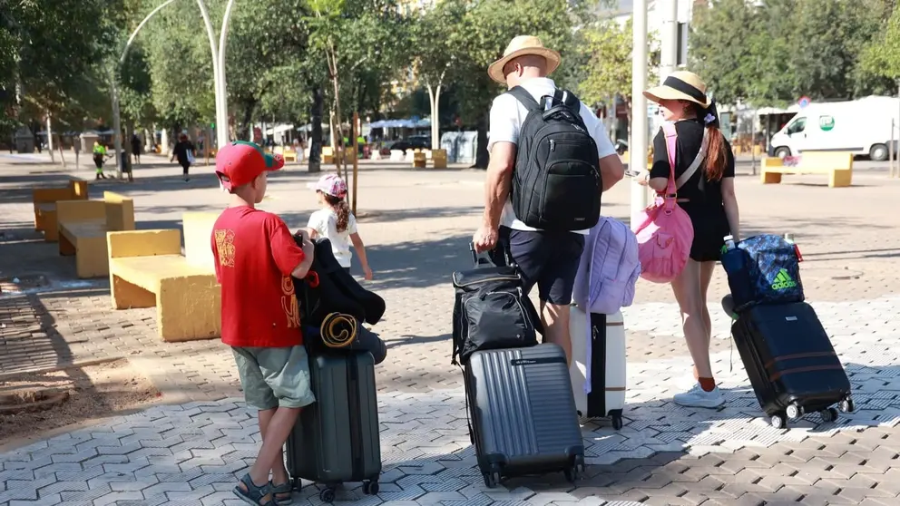 Llegada de turistas internacionales a Andaluc&iacute;a