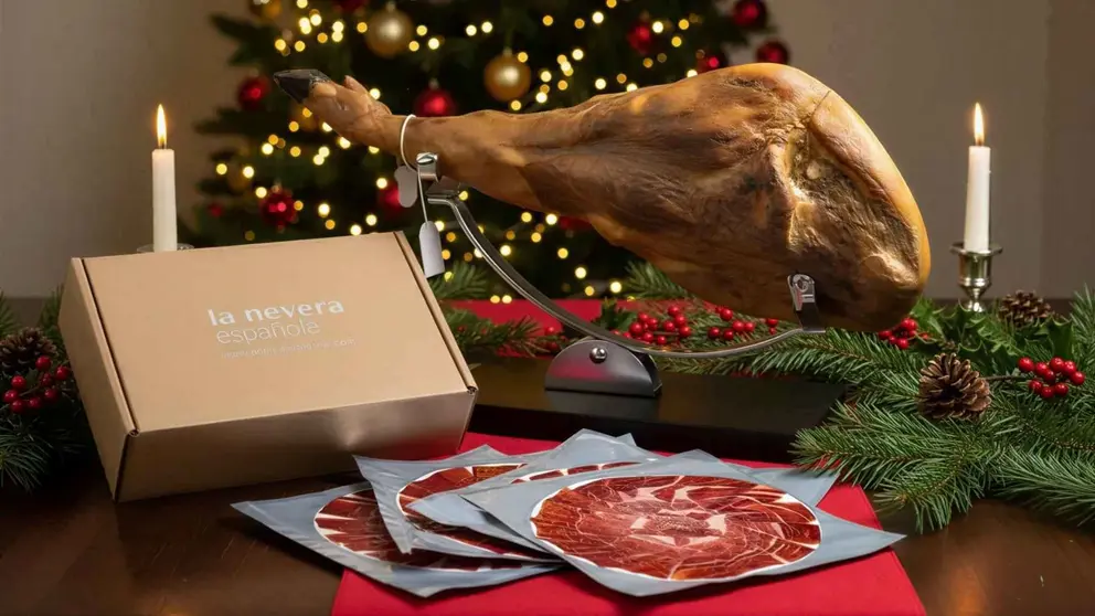 Pack de jam&oacute;n de cebo ib&eacute;rico cortado a cuchillo de La Nevera Espa&ntilde;ola