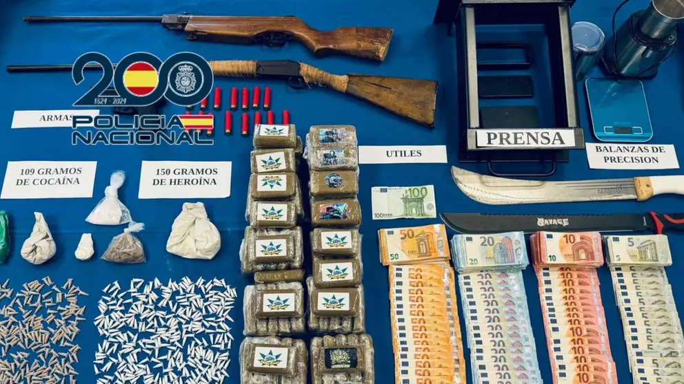 Incautaciones en la barriada de San Juan de Dios