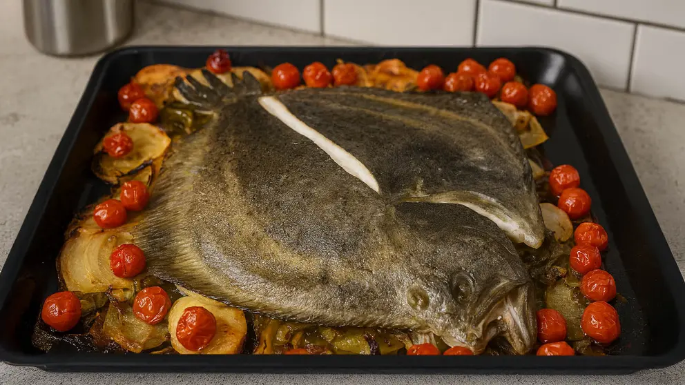 El rodaballo al horno es una de las soluciones m&aacute;s top para las comidas de Navidad en familia