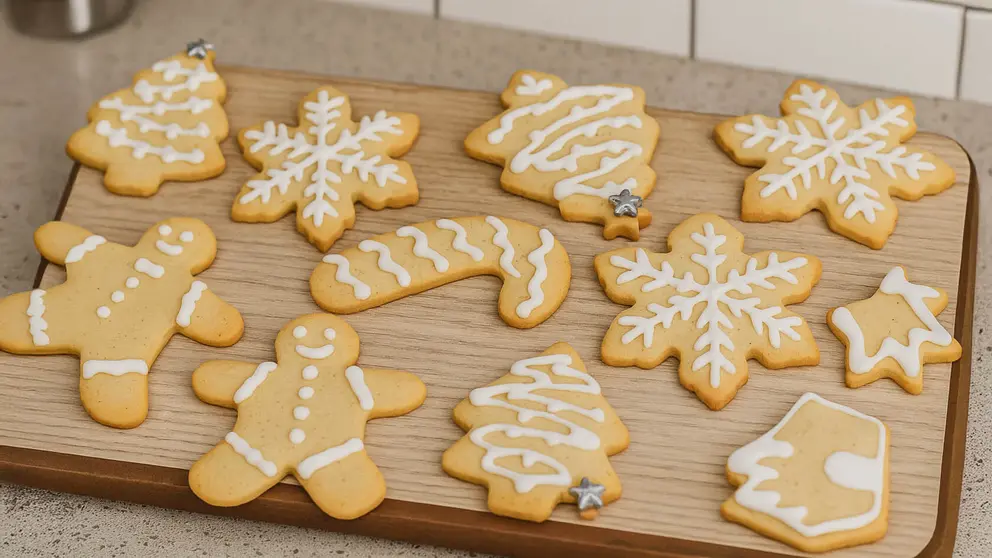 Galletas de mantequilla para preparar en Navidad