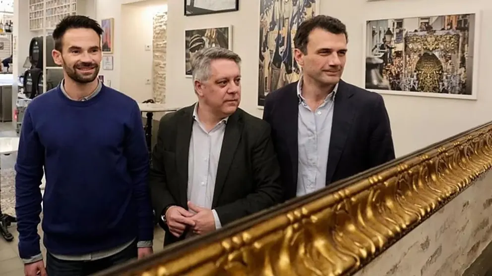 Bruno Garc&iacute;a, junto a los l&iacute;deres de la oposici&oacute;n en C&aacute;diz