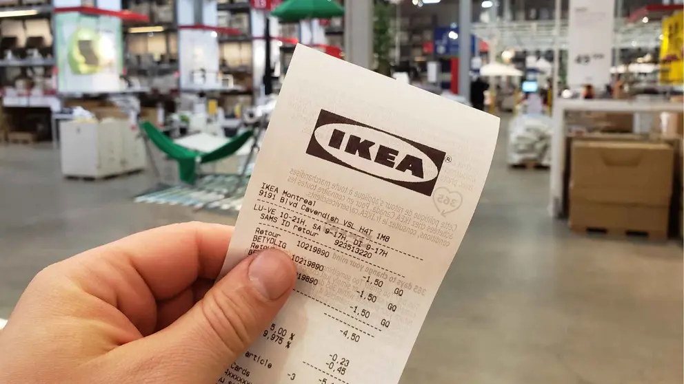 Ticket de compra de Ikea